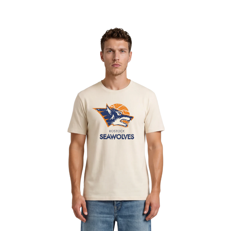 Mann mit T-Shirt offwhite