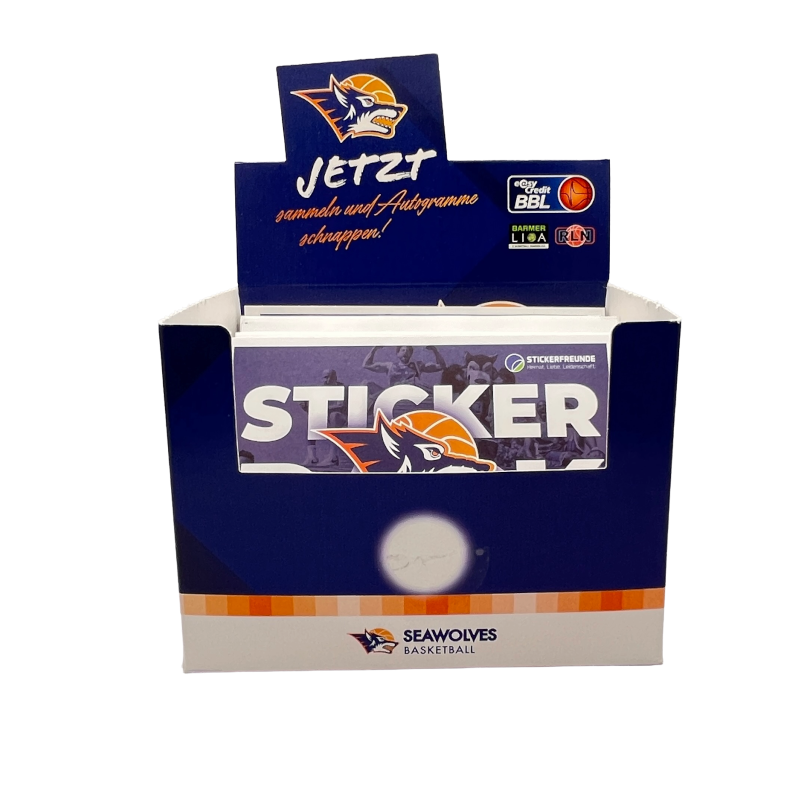 Sticker Sammlerbox offen von vorne